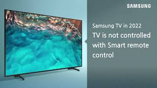 [Samsung TV] Troubleshooting Smart Remote control