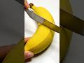 Satisfying Kinetic Sand Banana Cutting in 4K 🍌 | ASMR Shorts #oddlysatisfying #shorts