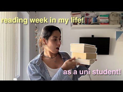 how much i realistically read in a week as a uni student! | spoiler free reading vlog