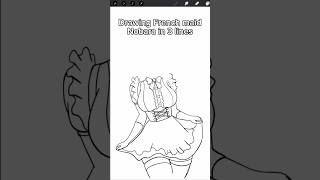 I Drew Nobara Kugisaki As A French Maid In 3 Lines