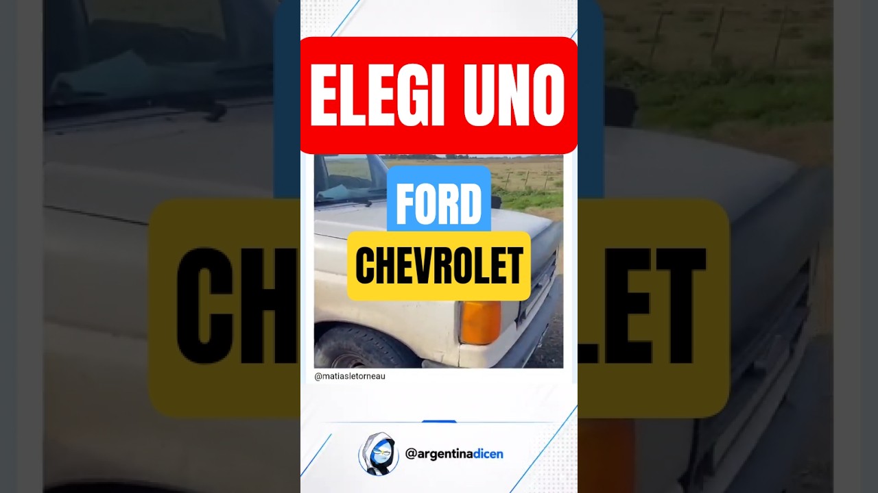 ¿FORD O CHEVROLET? 🚗