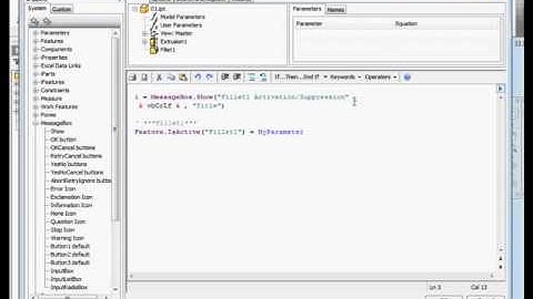 Inventor iLogic Video Tutorial (37) -  Incorporating User Parameters into your code