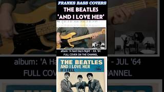 And I Love Her  The Beatles  Franks Bass Covers shorts2026