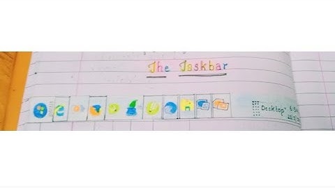 How to draw a Task bar 🖥️ ll #alpanaverma