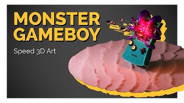 Monster Gameboy [Blender - Speed 3D Art]