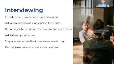 Understanding Problems (Interviewing, Observation, Research)