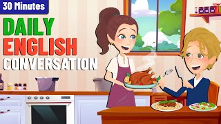 Talking about Food! | English Speaking Practice with Daily Conversation for Beginners (A1-A2)