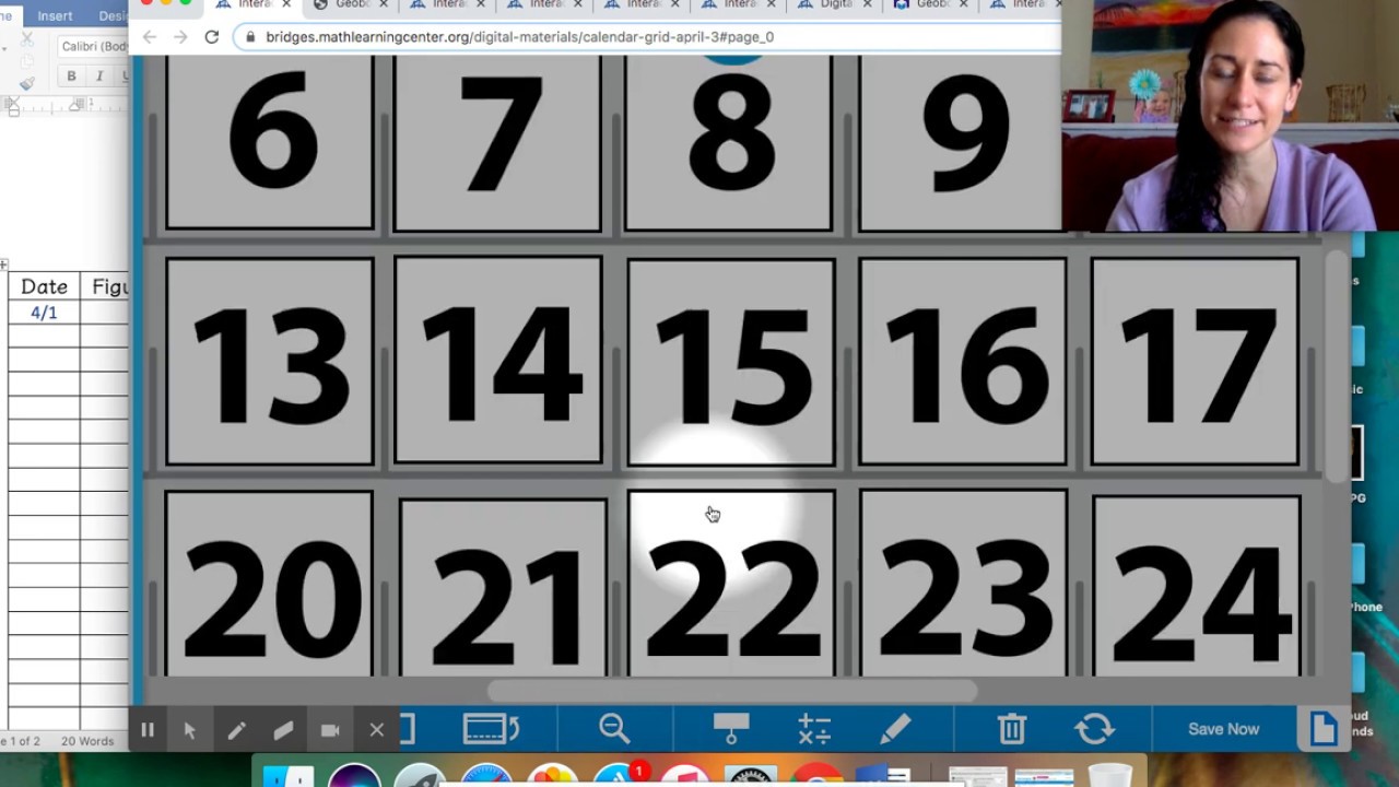 4/1/20 Bridges 1st Grade Number Corner YouTube