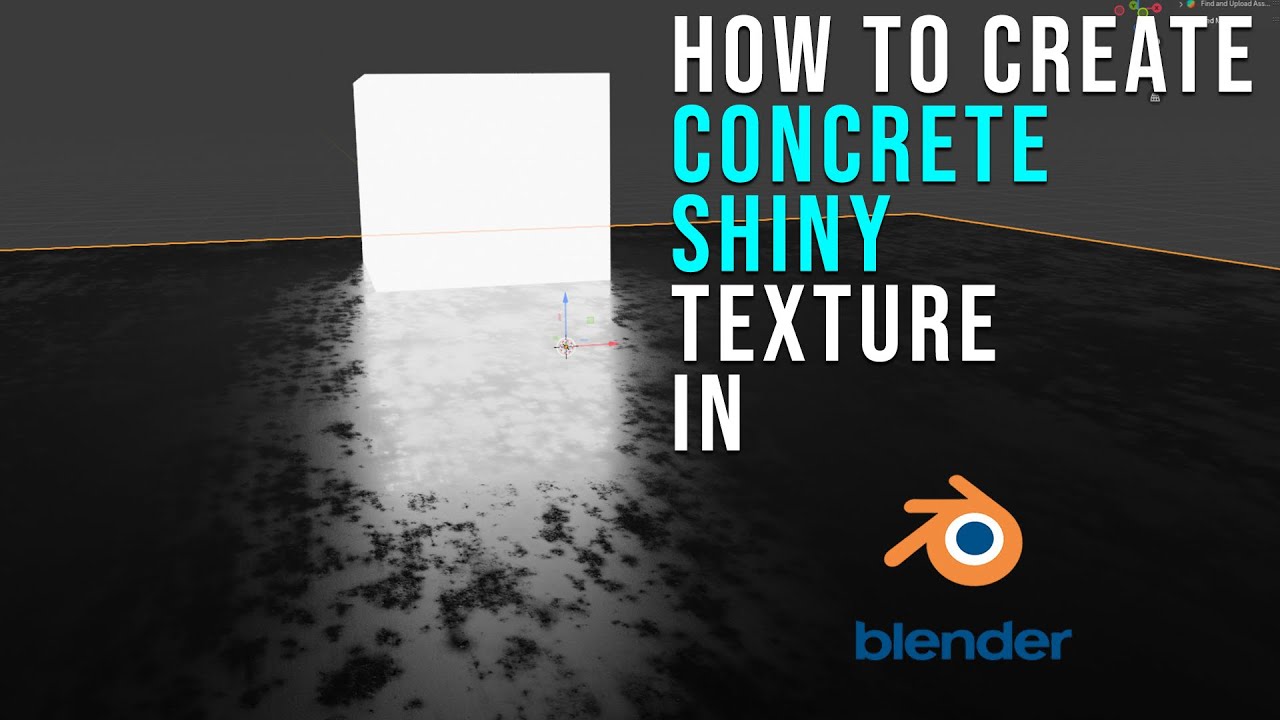 How to Create Concrete shiny texture in Blender 