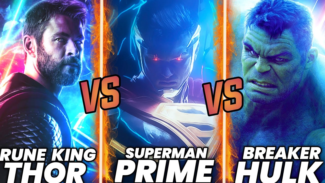 Superman One Million Vs Rune King Thor