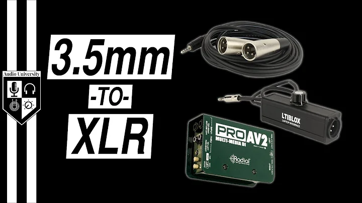 3.5mm-to-XLR: 3 WAYS to CONNECT HEADPHONE OUTPUT to MIC INPUT