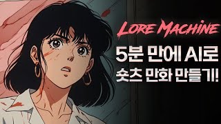 누구나 할 수 있는 5분만에 AI로 쇼츠만화만들기 (로어머신 Lore Machine)