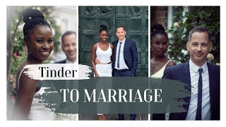 TINDER TO MARRIAGE | Interracial couple | Online dating | #bwwm #marriage #online #interracialcouple