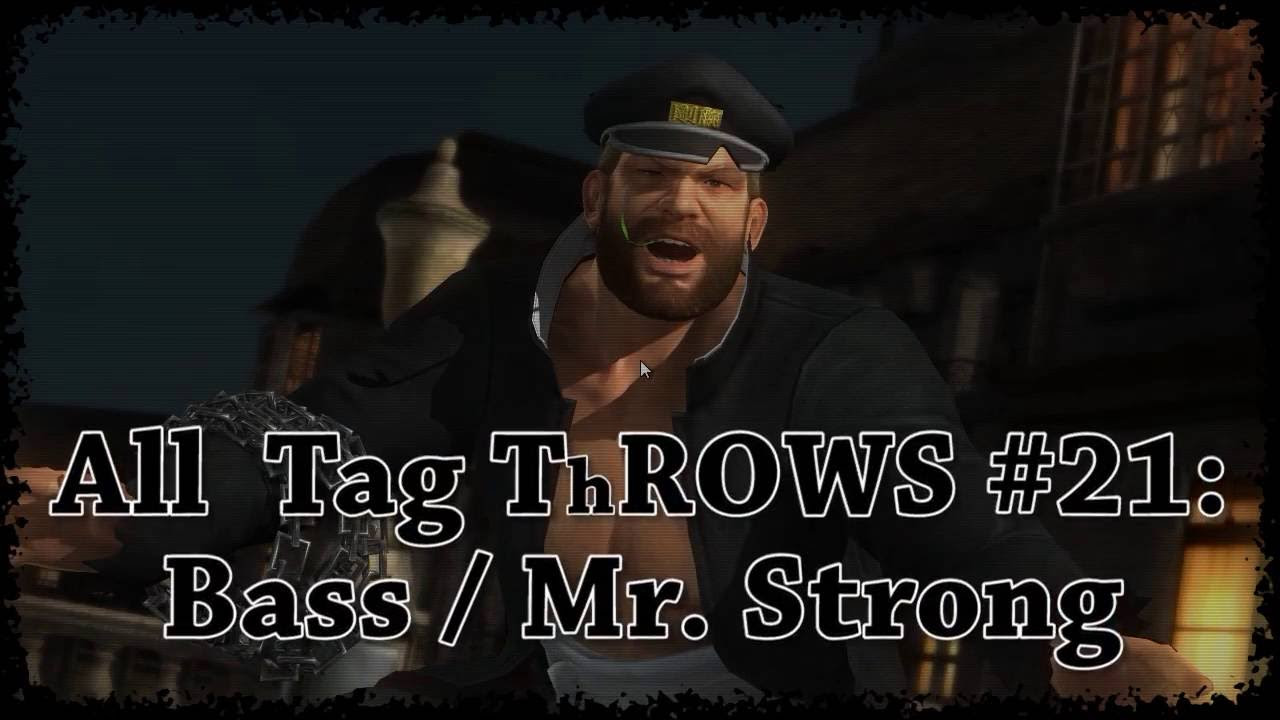 Dead or Alive 5: Last Round - All tag ThROWS #21: Bass HD (AresColossus)
