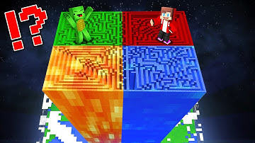 JJ And Mikey Found TALLEST MAZE on This PLANET in Minecraft Maizen