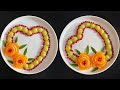 Beautiful Fruits Decoration /Gaye Holud’s Fruits Decoration  /Orange, Grapes & Pomegranate Plate Art