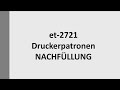 Wie man beim Epson et-2721 Druckerpatronen nachfüllt - Tutorial