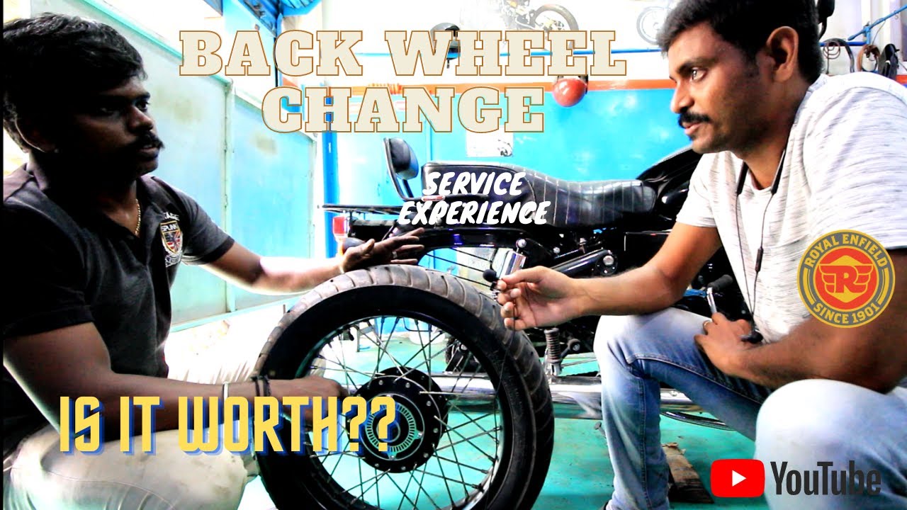 ROYAL ENFIELD ELECTRA 350ES BS6 | Back Wheel Change | Service Experience | Is It Worth? | Tamil Vlog
