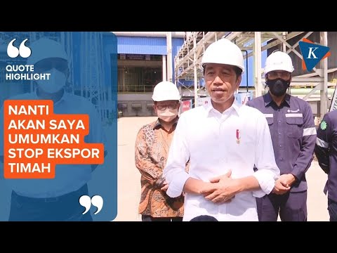 Jokowi Berencana Hentikan Ekspor Timah