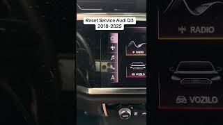 Reset Service Audi Q3 2018-2025#audi