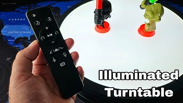 Mcbazel Illuminated Turntable with Remote Control for Photo and Video