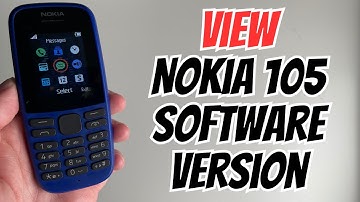 How To View Software Version on Nokia 105