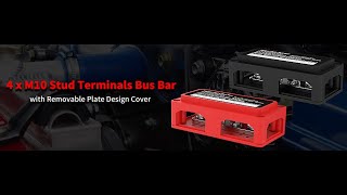 Famous 12-48VDC 4 × M10 Studs Heavy Duty Bus Bar Box - How to Wire a Busbar Profile