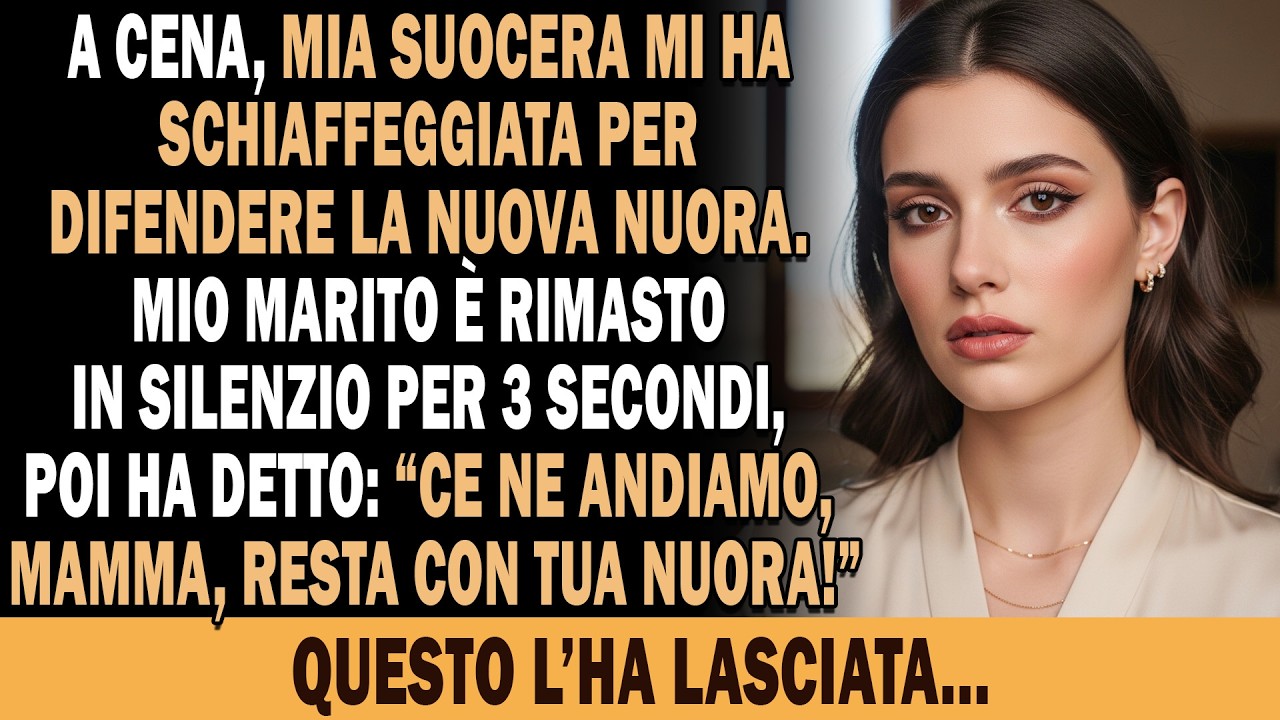 Mia suocera mi ha schiaffeggiata davanti a tutta la famiglia, urlando che dovevo prendere esempio da mia cognata. Mio marito è rimasto in silenzio per tre secondi, e in quel silenzio ho sentito...