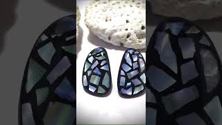 Mixing Mother of Pearl Shards with Polymer Clay to make Earrings