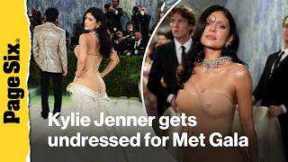 Kylie Jenner gets undressed on Met Gala 2026 red carpet