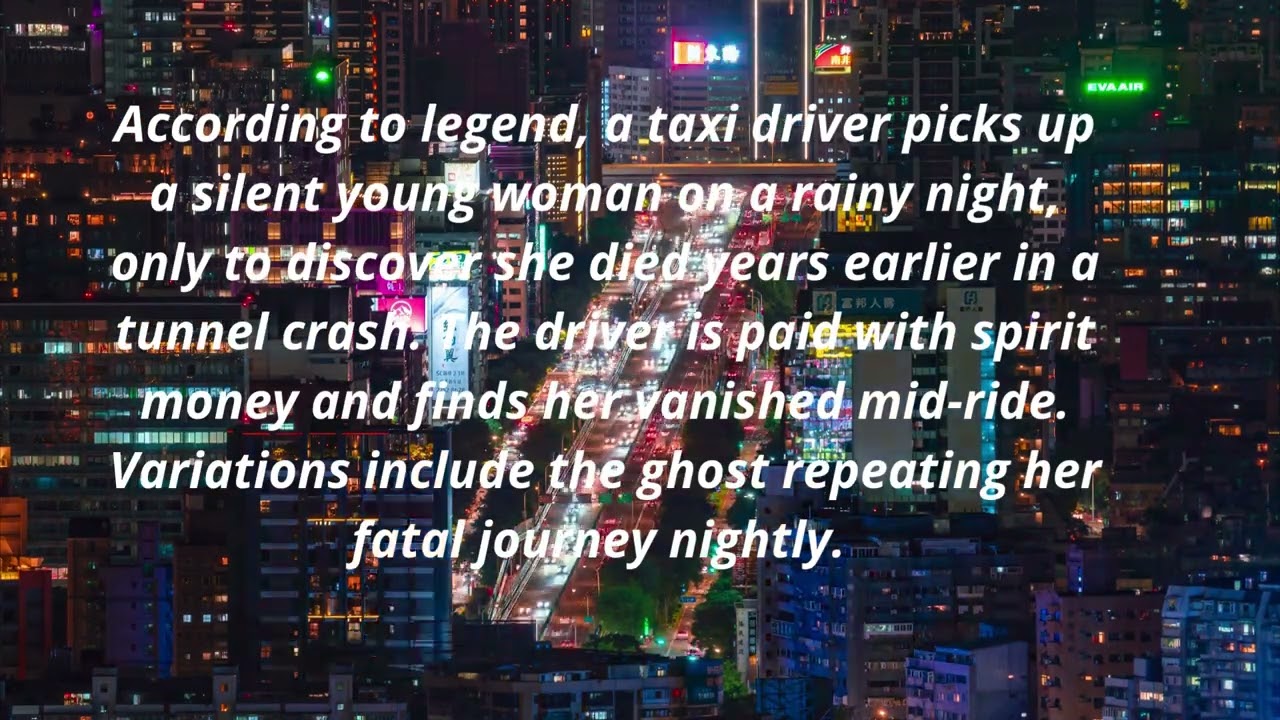 The Vanishing Hitchhikers in Xinhai Tunnel, Taiwan.