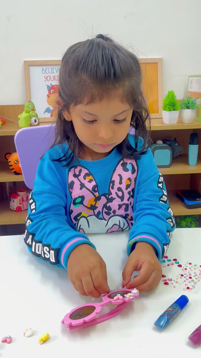 Diy sunglasses🌼 #kidscreativity #playtimefun #returngift #diy #kidscreativity  #sunglasses #shorts