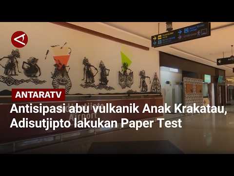 Antisipasi abu vulkanik Anak Krakatau, Adisutjipto lakukan Paper Test