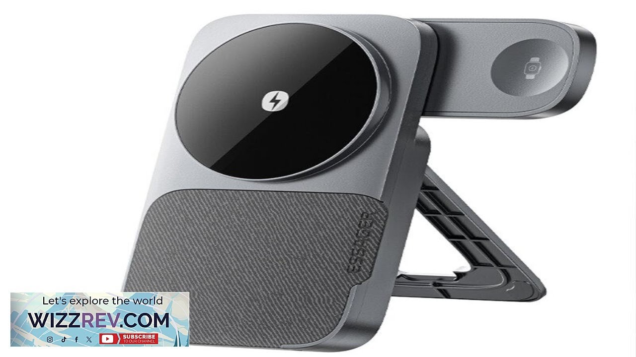 ESSAGER ES WC09 3 in 1 Magnetic Desktop Wireless Charger 15W Fast Wireless Charging Stand