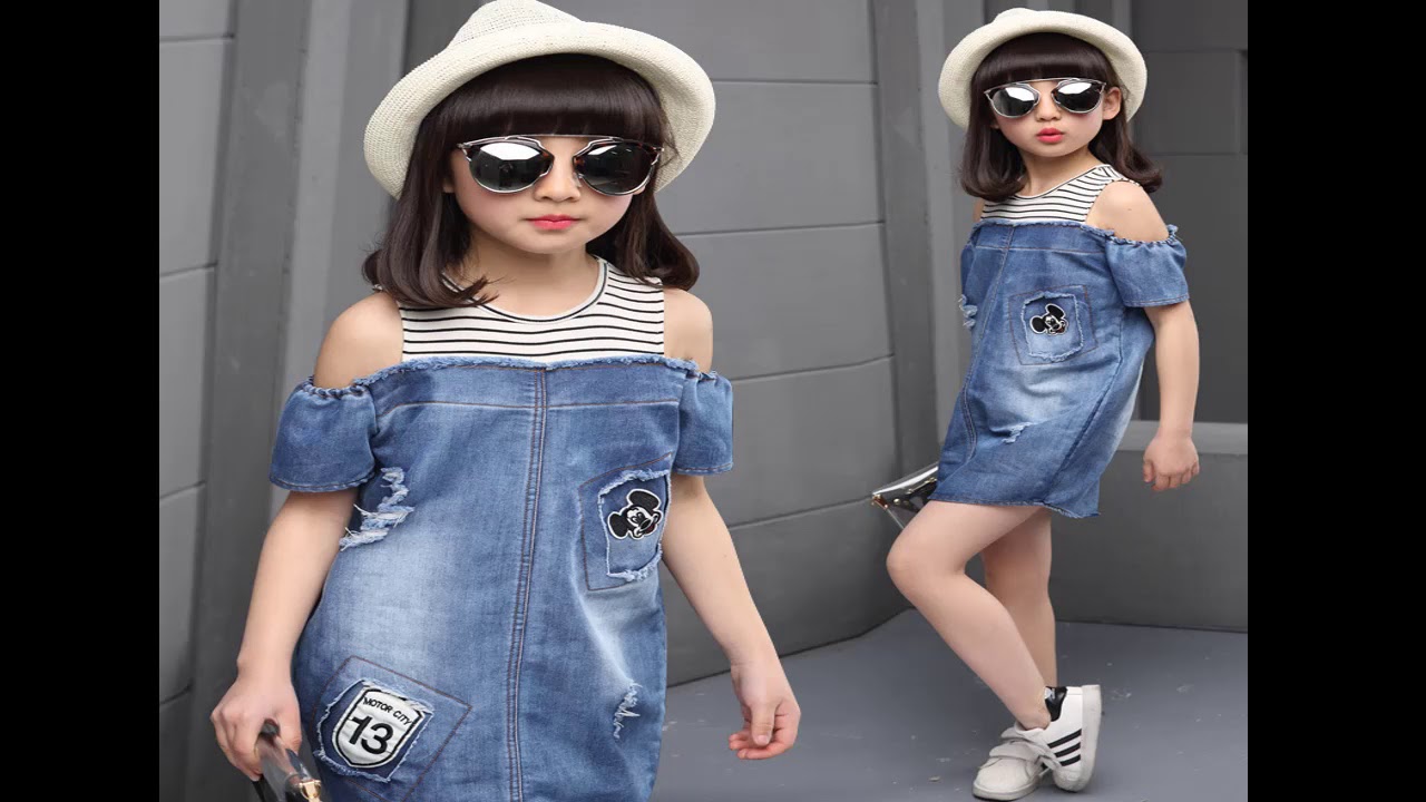 Lastest Designs Denim Dress Kids Collection | Fashion World