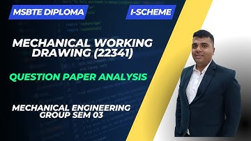 MSBTE Diploma/Mechanical Engineering/Question Paper Analysis Mechanical Working Drawing/Sem 03.