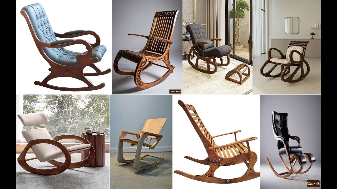 Wooden Rocking Chair and Sofa Design for Ultimate Comfort