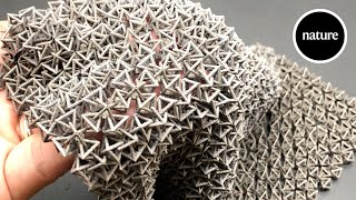 The smart chain mail fabric that can stiffen on demand