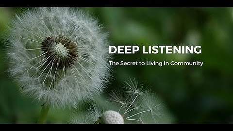 Deep Listening (Trailer)