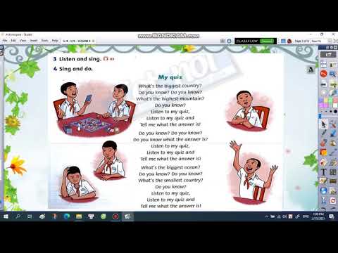 Bài giảng - Môn Tiếng Anh - Lớp 4 - Tuần 23 - Unit 9 - Lesson 3