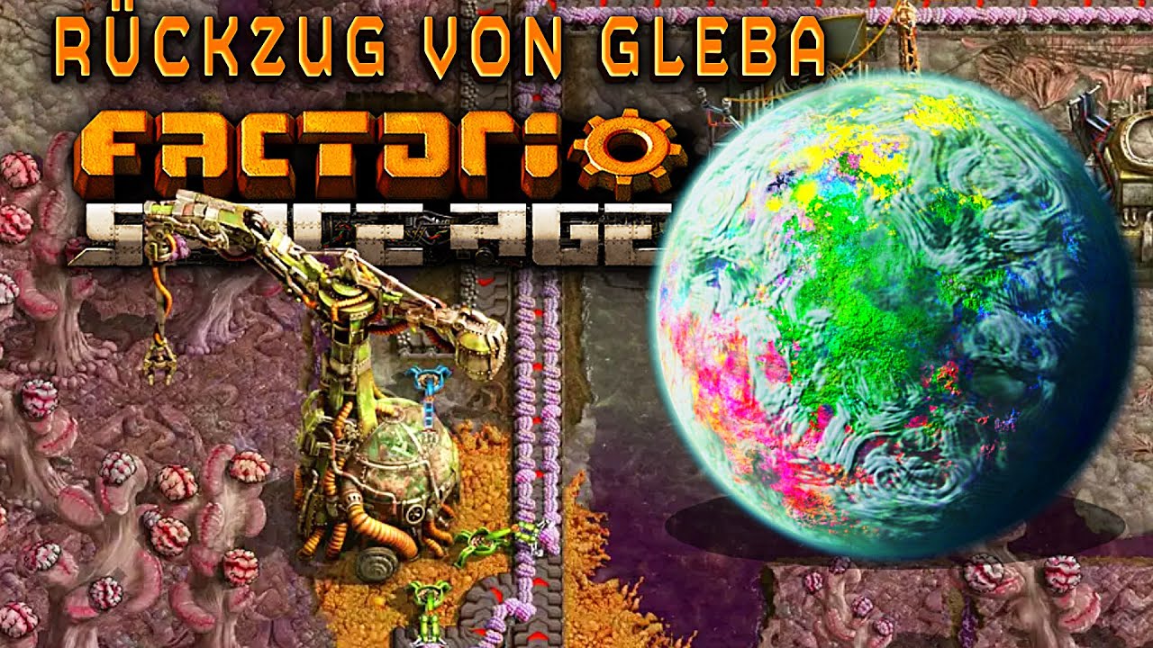 Flucht vom Gleba im Factorio Space Age DLC - YouTube