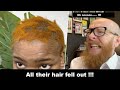 All their hair fell out !!! Hairdresser reacts to hair fails