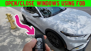 How to open and close the windows with a key fob ford mustang mach-e