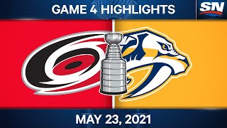 NHL Game Highlights | Hurricanes vs. Predators, Game 4 - May 23, 2021