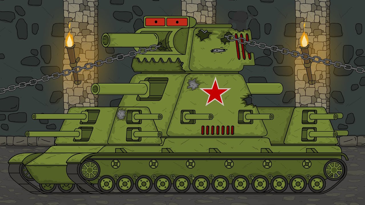Советский кв 44. Танк кв-44 из мультика про танки. Танк кв 44 картинки.