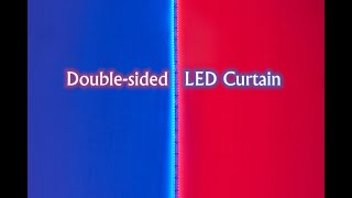 Double-sided display LED screen/Thin and soft design flexible LED video wall for shop window display screenshot 2