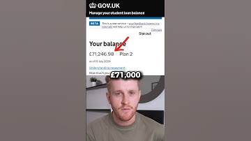 I Have A £70,000+ Student Debt! ⚠️ #shorts #money #debt #studentloans #students #uk