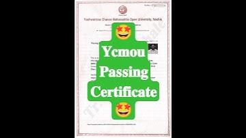 Ycmou Passing Certificate..🤩✅ #ycmou #passing #certificate #ycm #openuniversity  #shorts #trending