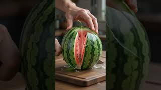 Hyper realistic glass watermelon cutting ASMR #asmr #asmrcommunity #asmrsounds #mukbang