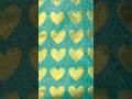 Gelli Print - Dirty Plate Print #gelliprinting #heart #layers #gold #backgrounds #scrapbooking #lofi